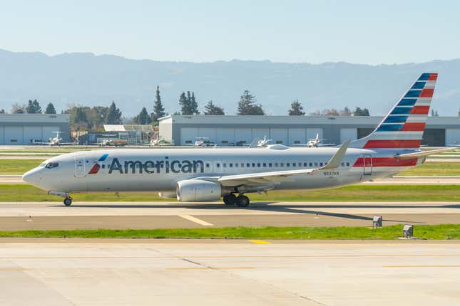 Eine Boeing 737-800 von American Airlines