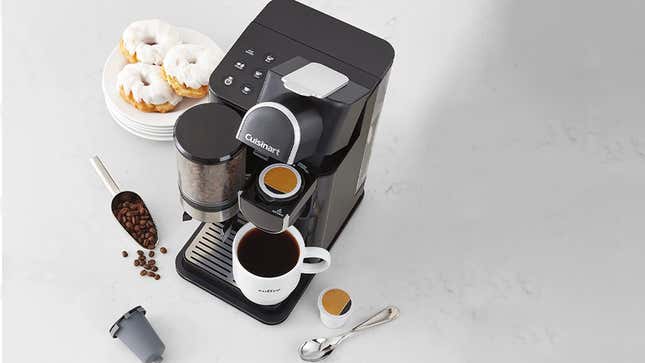 Cuisinart Single Serve Coffee Maker + Coffee Grinder | $150 | Amazon