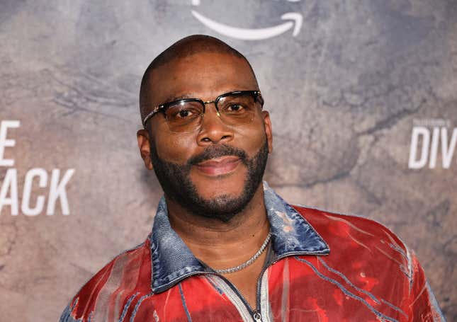 NEW YORK, NEW YORK - JULY 08: Tyler Perry attends Tyler Perry’s “Divorce In The Black” New York Premiere at Regal Times Square on July 08, 2024 in New York City.