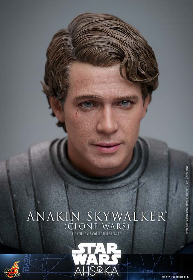 Image for article titled Hot Toys&#39; New Ahsoka Anakin Skywalker Smashes Hayden Christensen Into Clone Wars