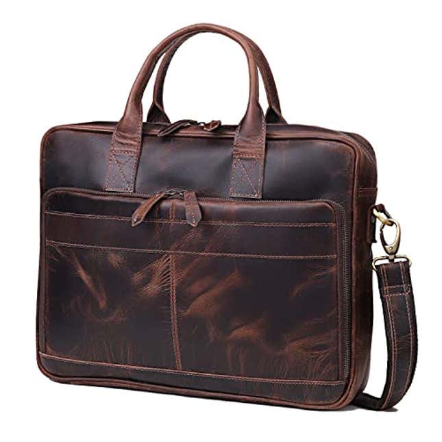 VC VINTAGE COUTURE Leather briefcase bag for men Leather Laptop Bags ...