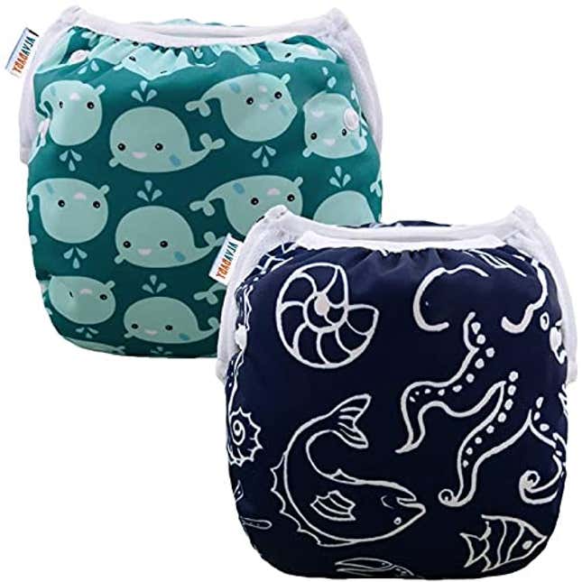 Image for article titled ALVABABY Mother&#39;s Day Swim Diapers 2pcs Baby &amp; Toddler Snap One Size Reusable Adjustable Baby Boys&#39; Swim Diapers for Swimming Lessons SW18-21, Now 10% Off