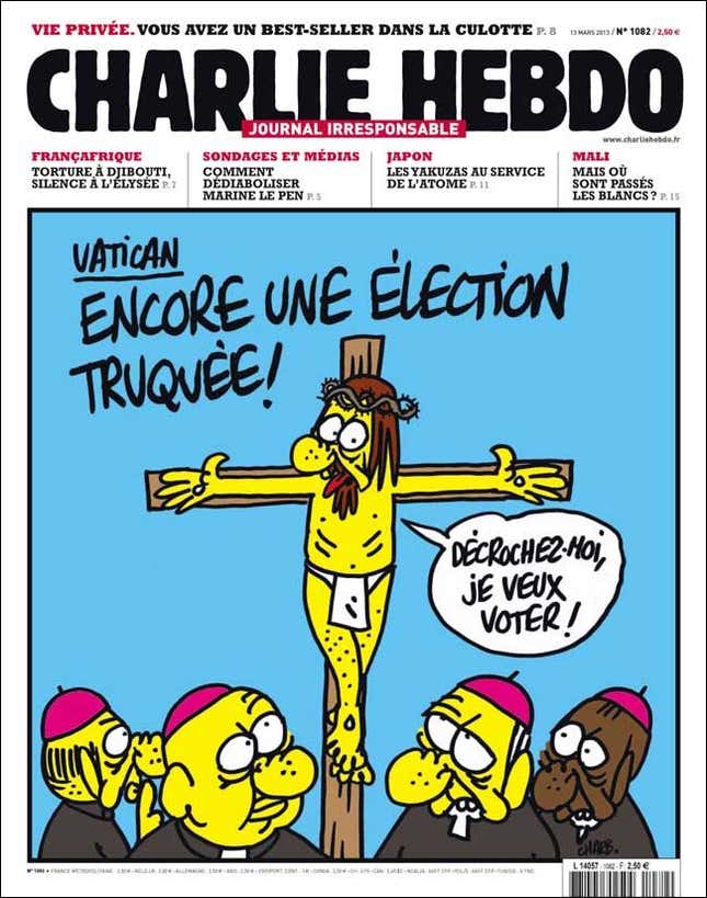 Vatican: Another rigged election! “Let me down, I want to vote!”