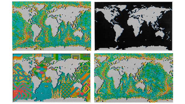 Chart Your Travels with Lego's New, Nearly 12,000-Piece World Map