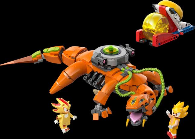 Renders of the Super Shadow vs. Biolizard Lego set.