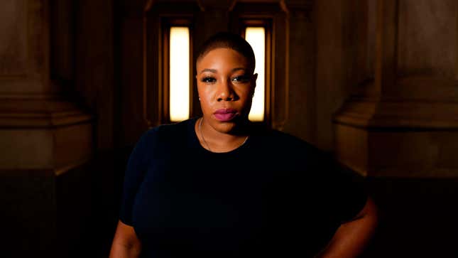 Symone Sanders, then serving as a Senior Advisor to the Joe Biden campaign, photographed August 7, 2019 for POLITICO in Philadelphia, Penn.
