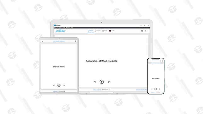 Learn to Read With Speed Via a Lifetime Subscription to Spreeder Speed eReader VIP for $40