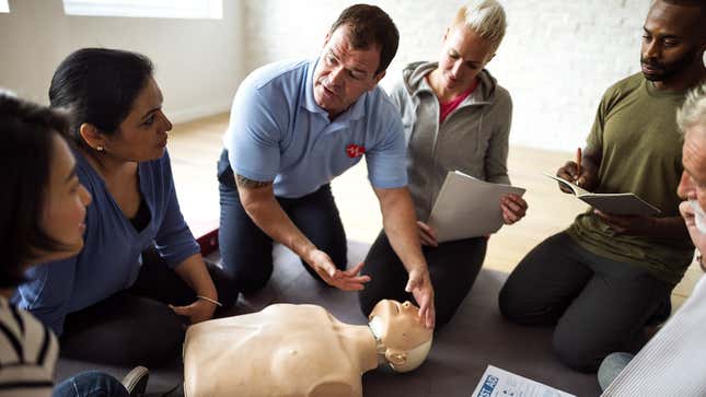 Image for article titled CPR Instructor Demonstrates Proper Way To Argue Over Who Has To Do It