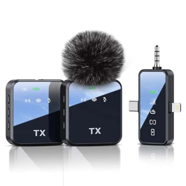 Image for article titled PQRQP 3 in 1 Microphone for iPhone/Android/Camera, Now 17% Off