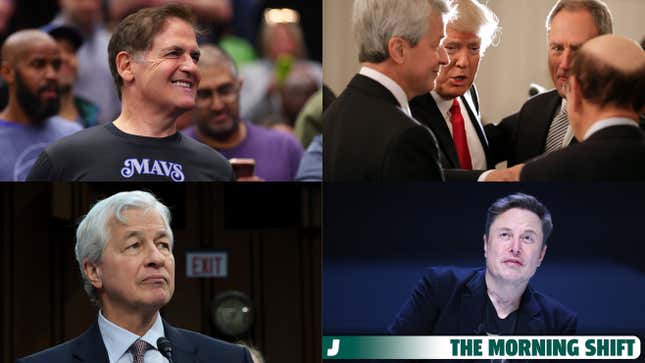 Imagen para el artículo titulado Los amigos de Bitcoin de Trump, el respaldo de Elon Musk, Jamie Dimon para el Tesoro: resumen de noticias sobre liderazgo