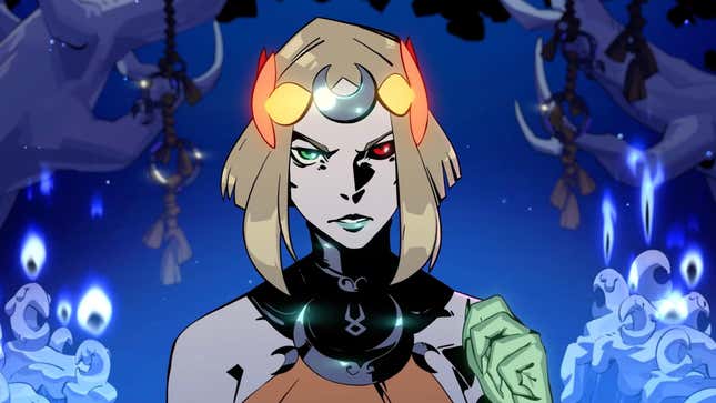 Melinoë is seen in close-up in an image from Hades 2's reveal trailer.