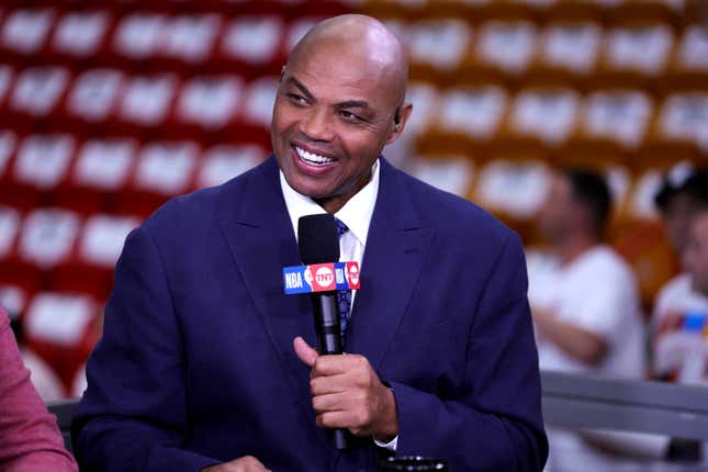 MIAMI, FLORIDA - MAY 21: Charles Barkley looks on prior to game three of the Eastern Conference Finals between the Boston Celtics and Miami Heat at Kaseya Center on May 21, 2023 in Miami, Florida.