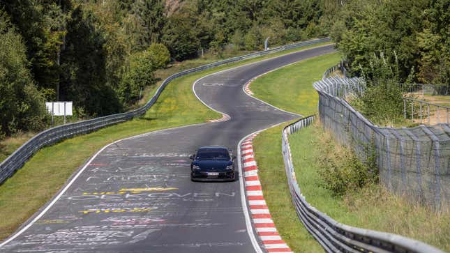 Image for article titled Porsche Unveiled Its Track-Focused Taycan With A Nürburgring Lap Record