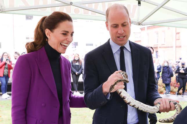 Image for article titled Catherine, Duchess of Cambridge, Held a Tarantula Named Charlotte