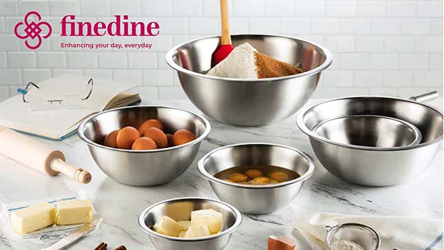 Stainless Steel Mixing Bowls (Set of 6) | $23 | 42% Off | Amazon