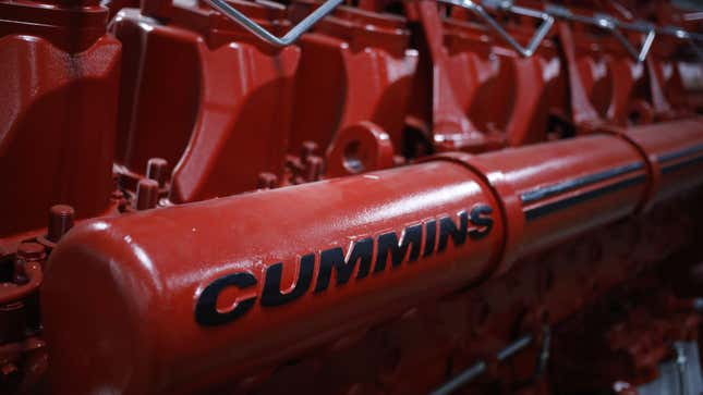 A Cummins QSK95 diesel engine at the Cummins Seymour Engine Plant in Seymour, Indiana, U.S., on Monday, April 18, 2022. S&P Global is scheduled to release manufacturing figures on April 22