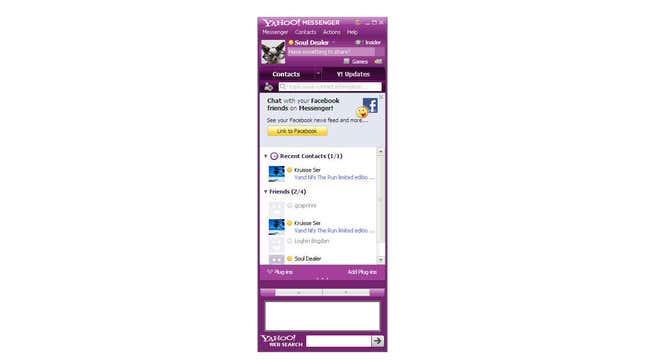 A photo of Yahoo Messenger