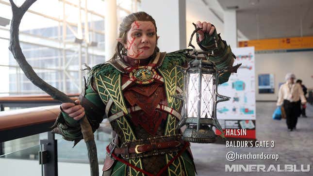 A photograph of a cosplayer at C2E2 2025
