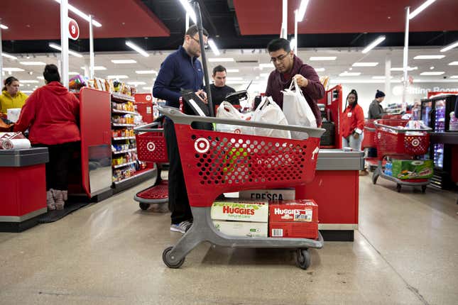 Target’s “Express Self Checkout,” which launched in March, limited shoppers to 10 items or less.