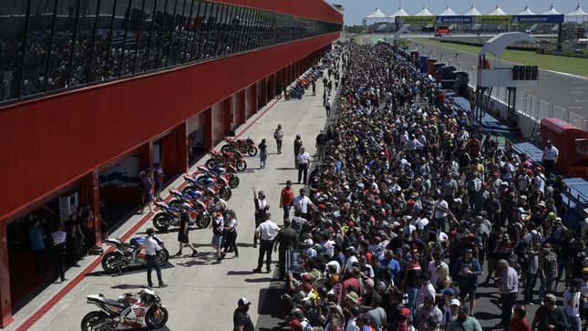 Image for article titled MotoGP Forced Into Two-Day Race Event by Grounded Cargo Planes