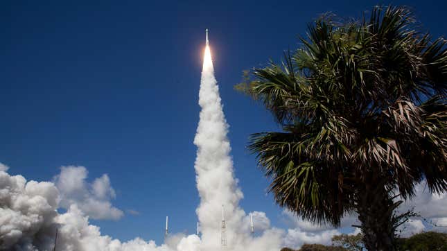 A United Launch Alliance Atlas V rocket carrying Boeing's CST-100 Starliner spacecraft launches from Space Launch Complex 41 at Cape Canaveral Space Force Station on June 5, 2024, in Cape Canaveral, Florida.