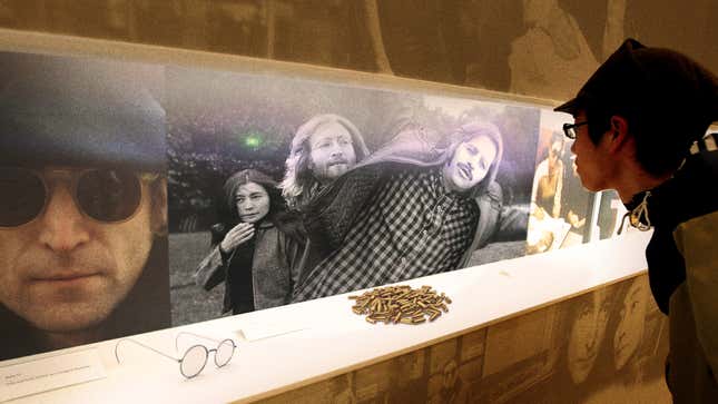 Image for article titled Rock &amp; Roll Hall Of Fame Displays 43 Bullets Ringo Starr Took For John Lennon Before Mark David Chapman Caught Him Off Guard