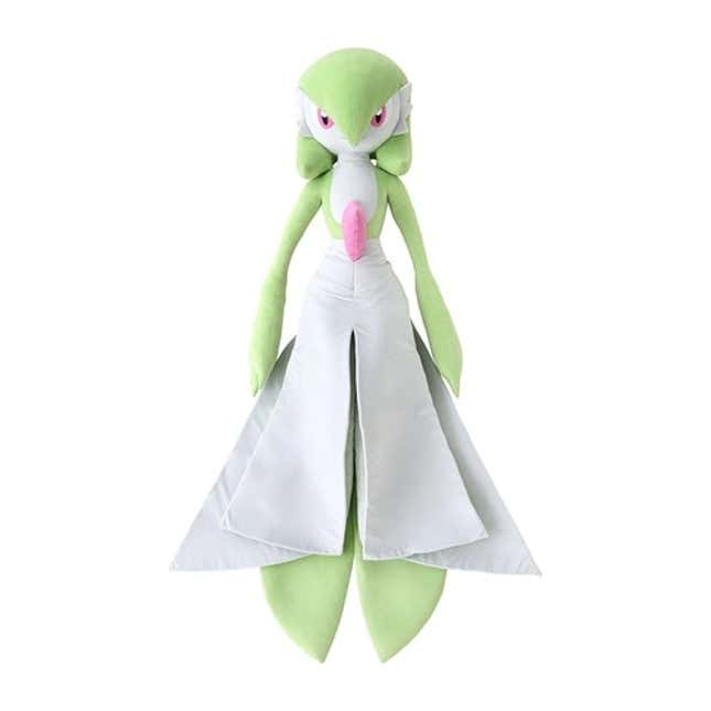 A Gardevoir plush facing the camera.