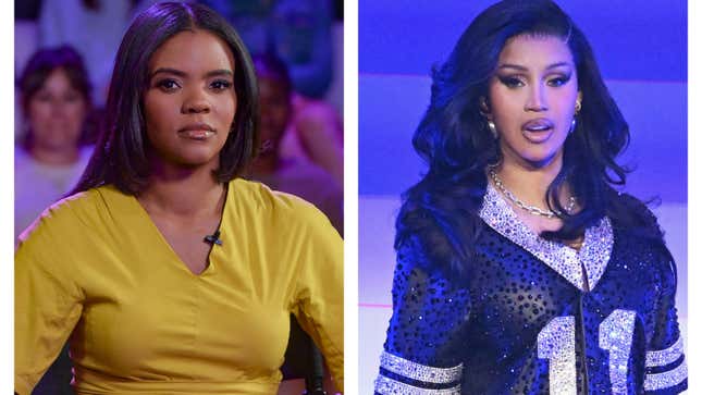 Image for article titled Cardi B Drags Candace Owens By Her Roots Over Comments About Sonya Massey&#39;s Death