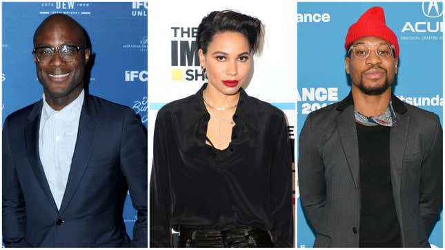 (L-R): Barry Jenkins, Jurnee Smollett, and Jonathan Majors.