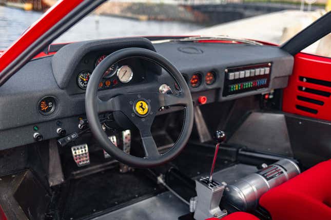 Ferrari GTO Evoluzione interior view