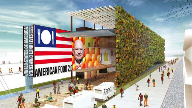 The 2015 Expo Milano American pavilion.