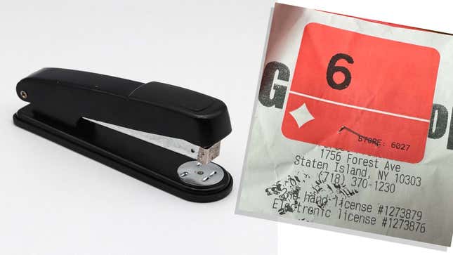 Image for article titled GameStop Auctioning Off Infamous Staten Island Switch 2 Stapler For Charity