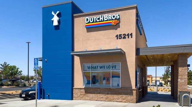 Dutch Bros. coffee location with drive-thru