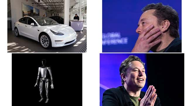 Bild für Artikel mit dem Titel Elon Musks 30-Billionen-Dollar-Prognose; Roboter ebnen den Weg für Teslas Zukunft; und Zölle treffen das Model 3: Tesla-Roundup