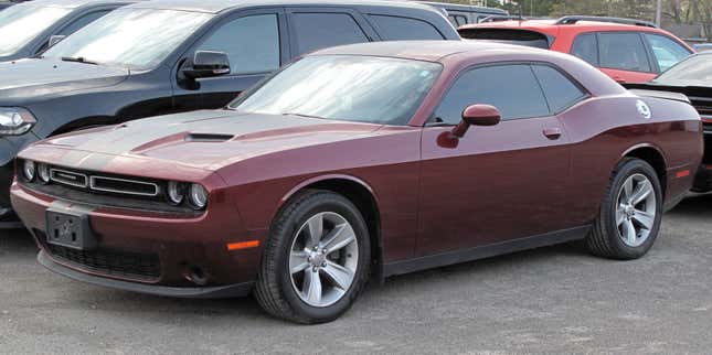 2017 Dodge Challenger SXT photographed in Sault Ste. Marie, Ontario, Canada.