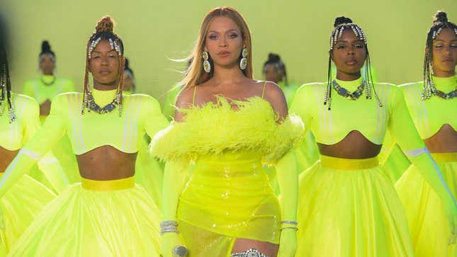 Beyoncé performs during the ABC telecast of the 94th Oscars® on Sunday, March 27, 2022 in Los Angeles, California.