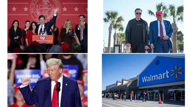 Imagen para el artículo titulado Trump recurre a RFK Jr. y al Dr. Oz, el mandato DOGE de Elon Musk y la advertencia arancelaria de Walmart: resumen de noticias políticas