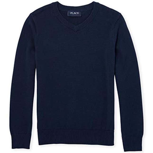 Image for article titled The Children&#39;s Place Boys&#39; Uniform V-Neck Sweater, Now 30% Off