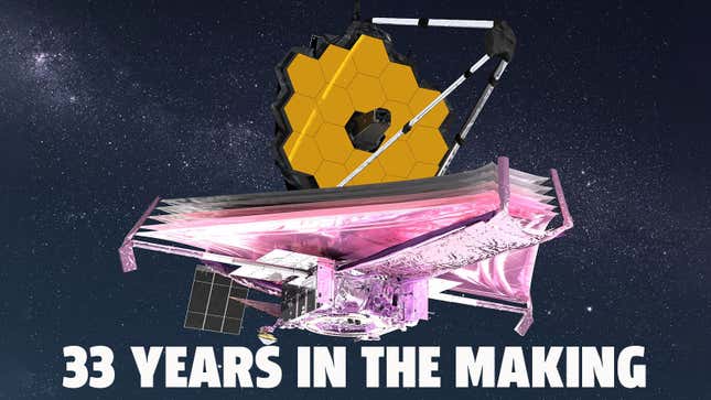 An artist impression of the James Webb Telescope 