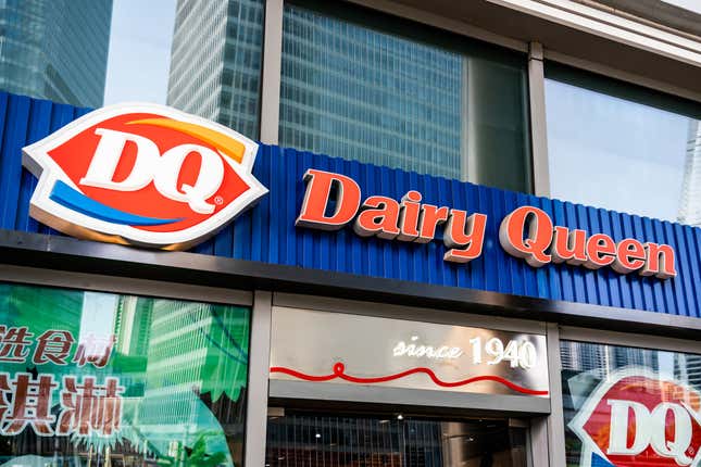 A Dairy Queen, or DQ, in Shanghai, China. 