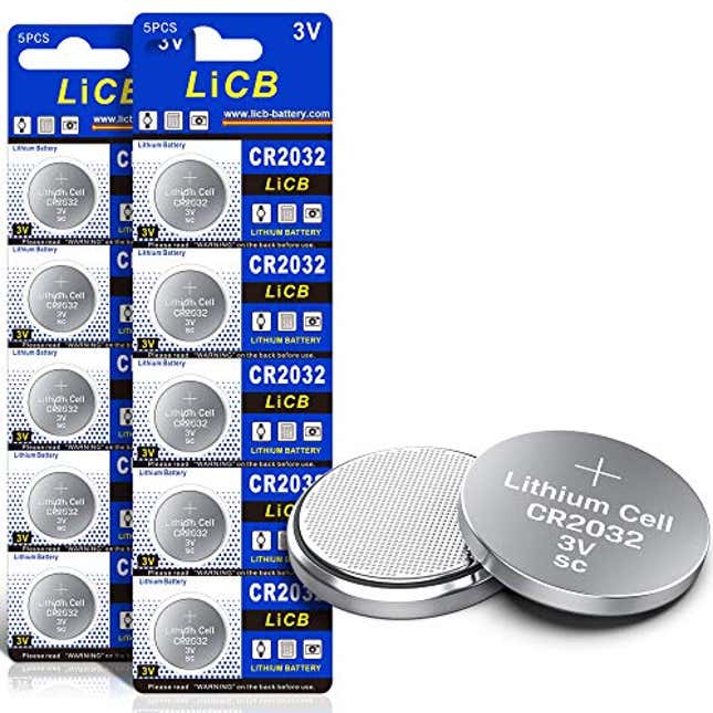 Image for article titled LiCB CR2032 3V Lithium Battery(10-Pack), Now 10% Off