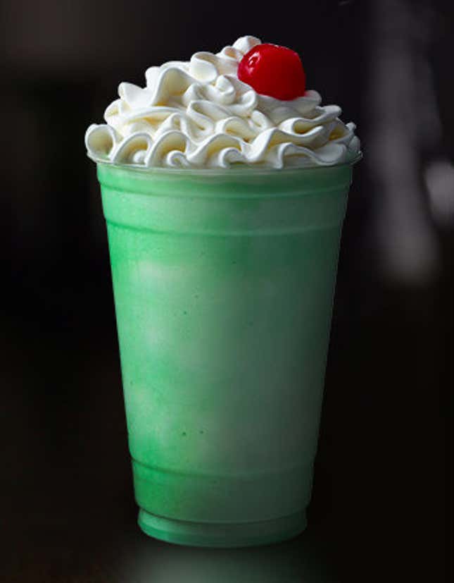 Image for article titled The annual search for the McDonald’s Shamrock Shake is a map of heartbreak and triumph