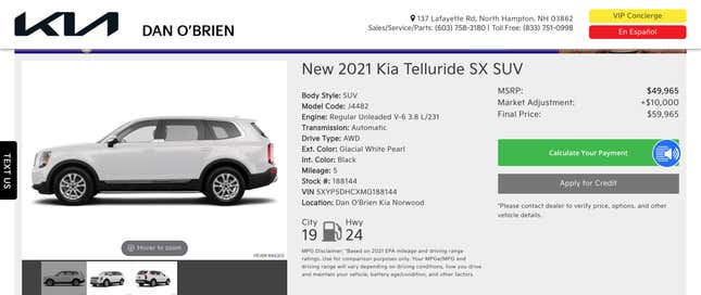 Image for article titled Dealers Are Still Marking Up The Kia Telluride