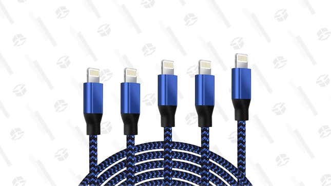 5-Pack: Heavy-Duty Braided iPhone Lightning Cables | $12 | SideDeals