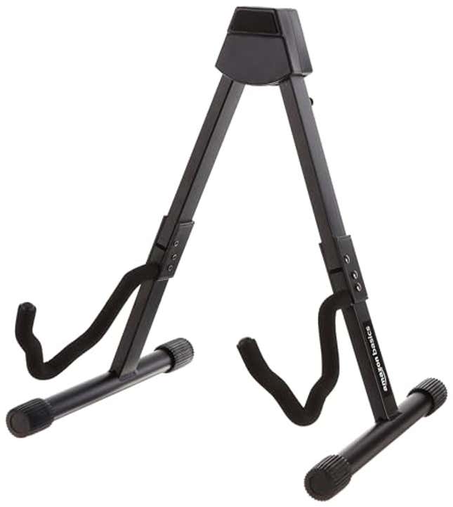 Image for article titled Amazon Basics Adjustable Folding Guitar Stand, Now 10% Off