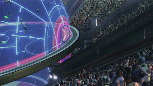 A Blitzball arena in Final Fantasy X. 