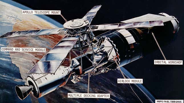 Image for article titled Skylab, the First U.S. Space Station, Changed What We Thought Was Possible in Orbit