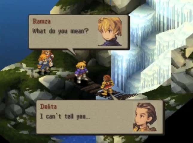 Delita tells Ramza he can't explain if the remaster is coming. 
