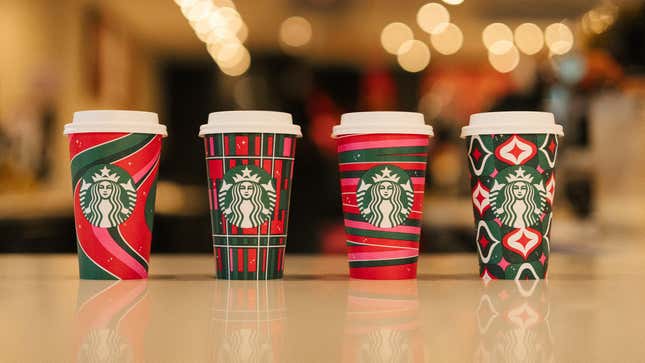 Starbucks holiday cups