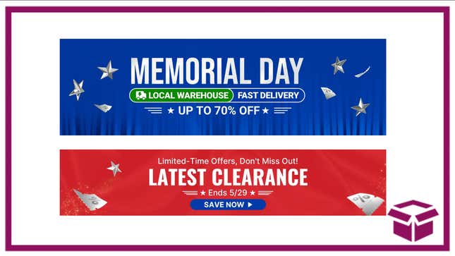 Find all kinds of details during the Temu Memorial Day Sale. 